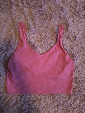 Avia Pink V-Neck Tank Sports Bra Style Top